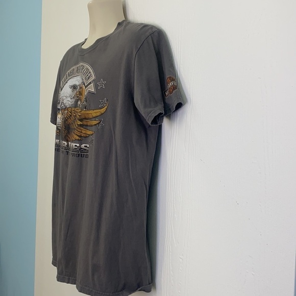 Harley Davidson - Vintage Earned Never Given Marines Dothan Alabama Shirt Size L - Picture 6 of 12